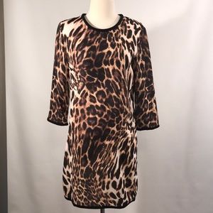 Mango leopard print dress - 4